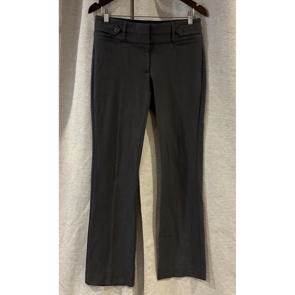 Y2K Candies Marilyn Bootcut Dress Pants Womens 5 Gray Pit Mid Rise Stretch